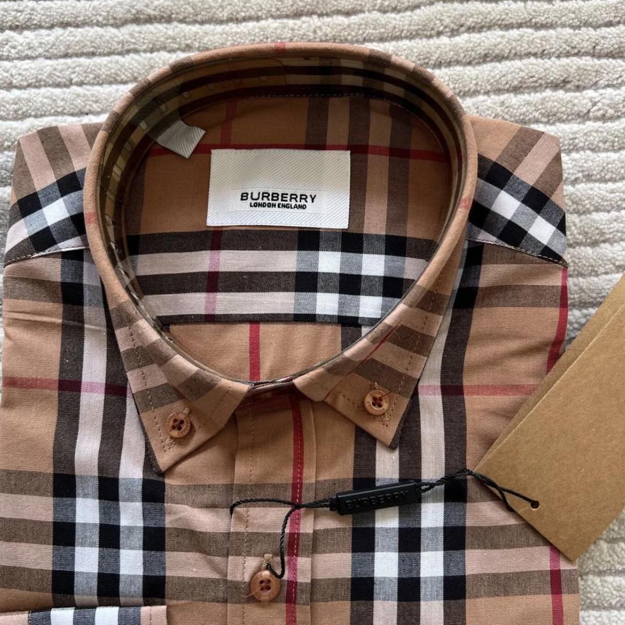 Burberry Collard Shirt Depop