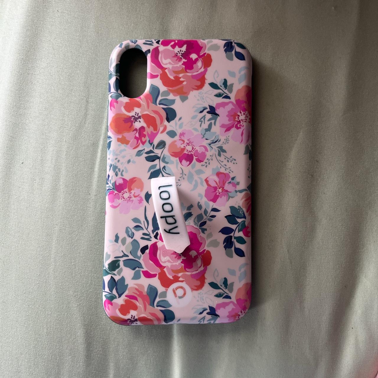 floral iphone xr loopy phone case no flaws perfect... Depop