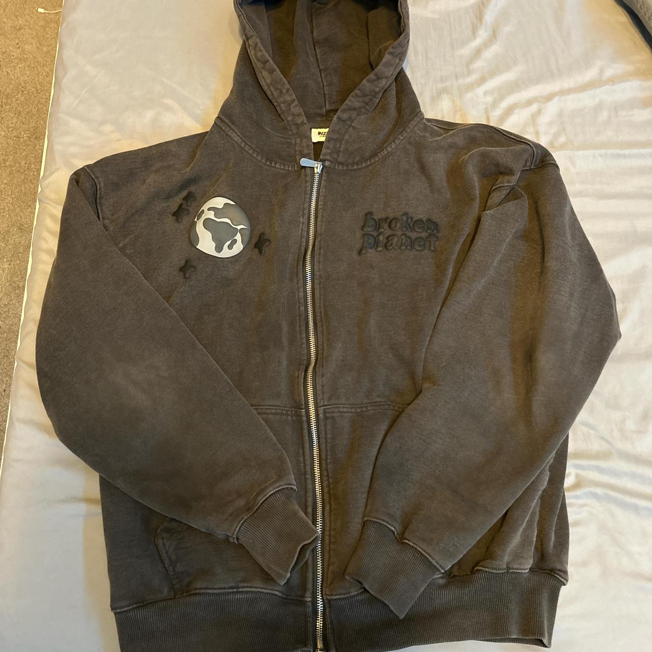 Broken planet-zip-up - Depop