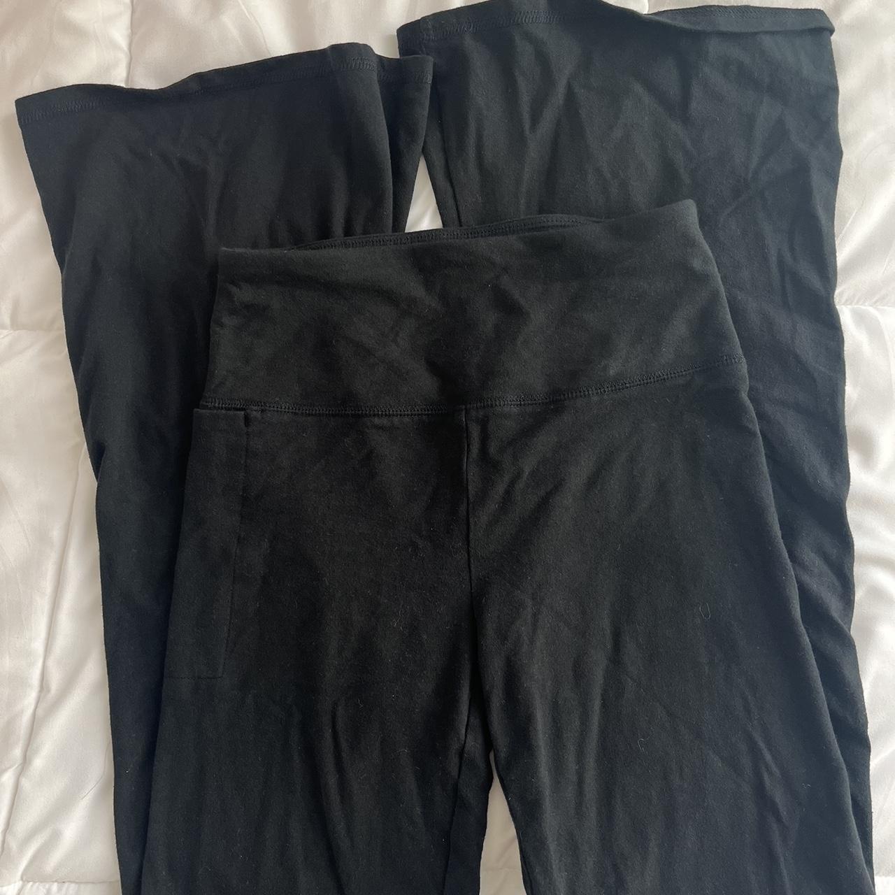 Hollister Co. Women's Black Leggings Depop