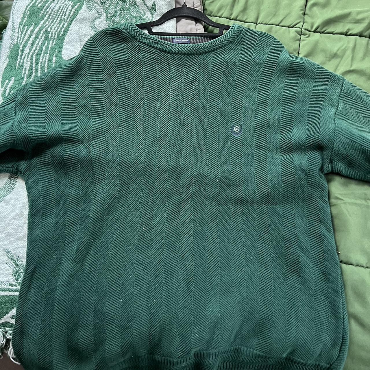 Green Sweater L $10 - Depop
