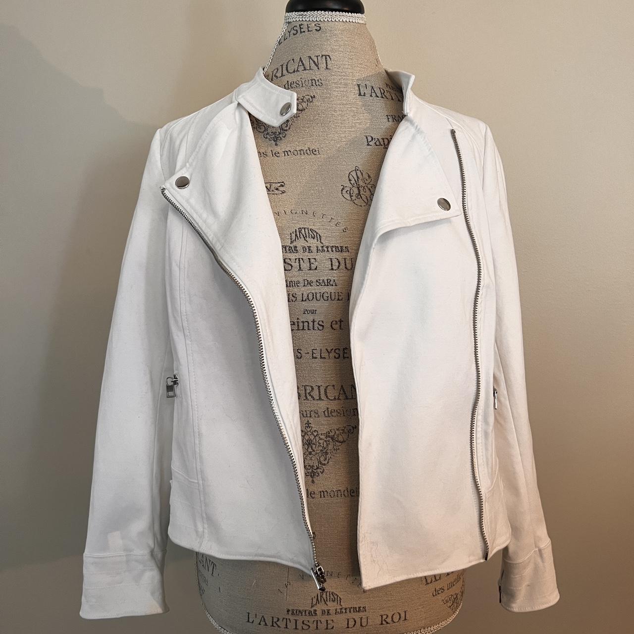 Banana Republic Women's White Jacket | Depop