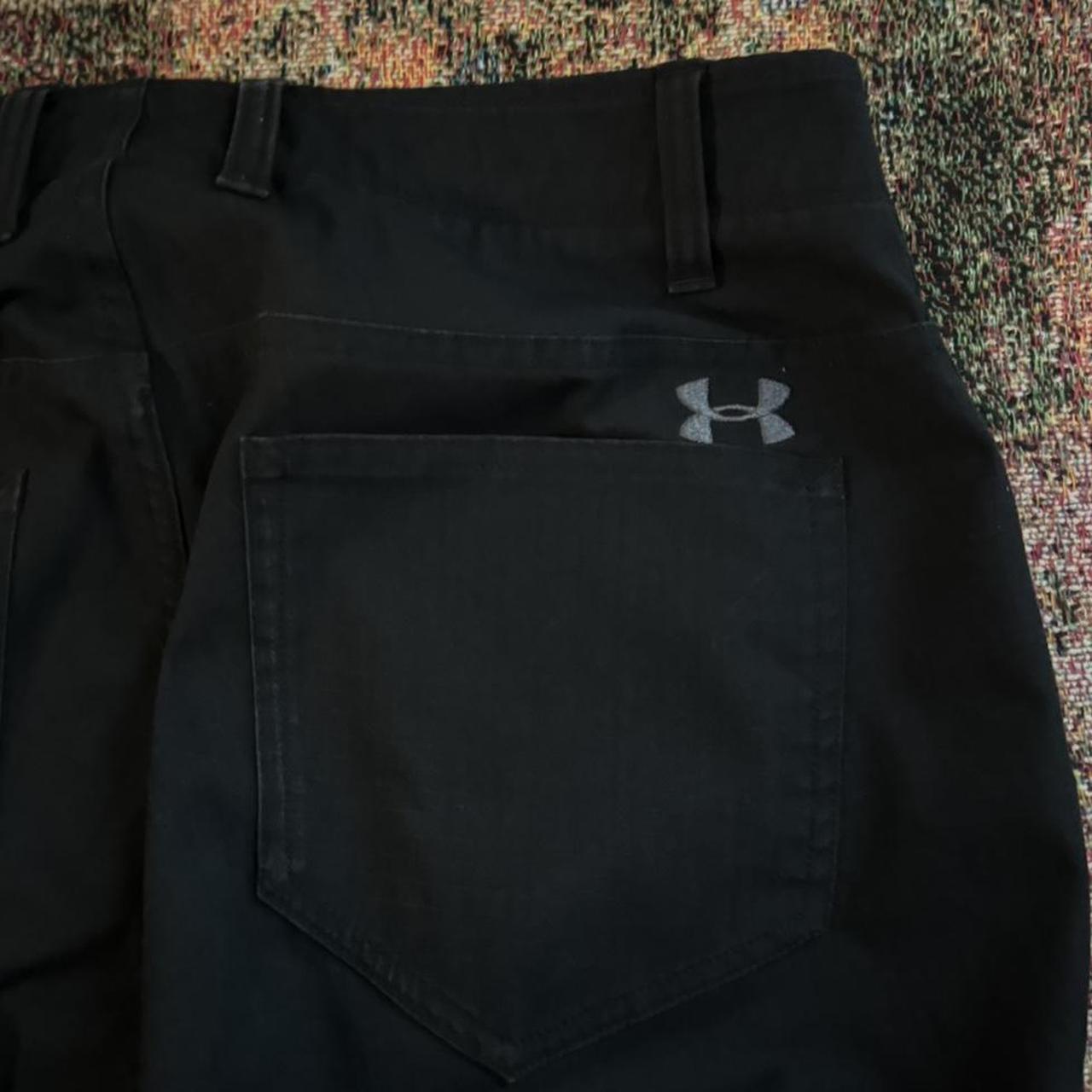 black under armour pants size 32x32 cool zipper... Depop
