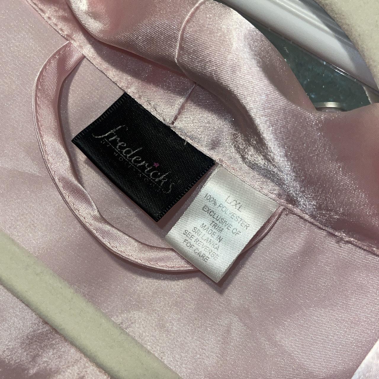 Fredericks of Hollywood robe Pink satin robe in... - Depop