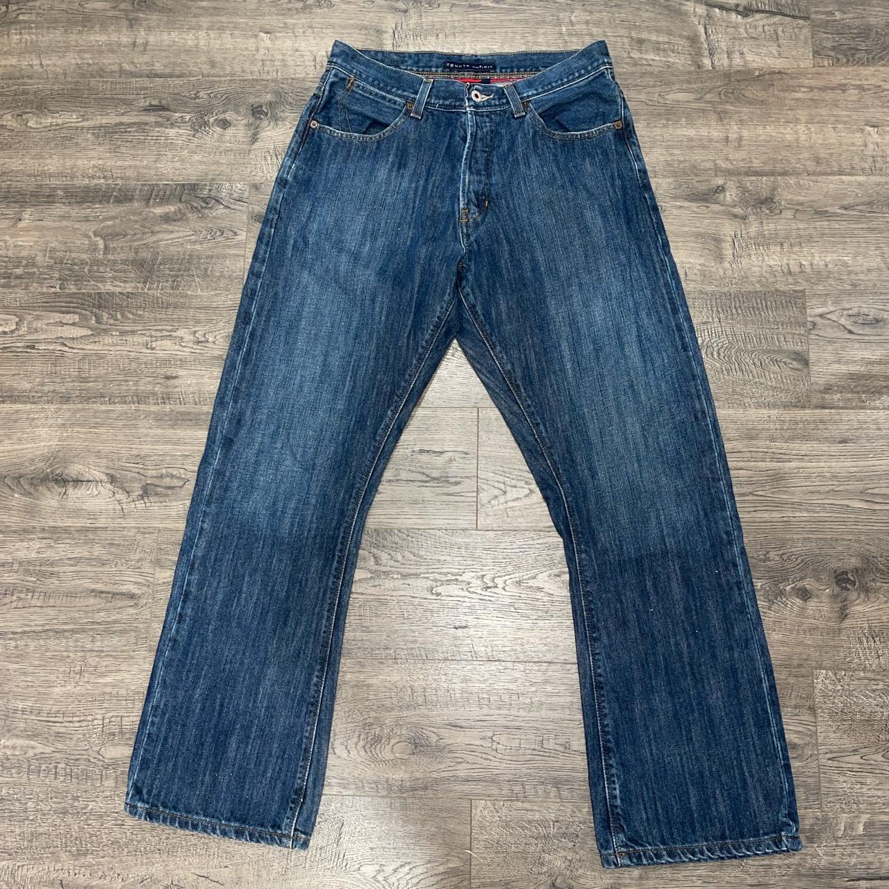 Y2K TOMMY HIILFIGER JEANS boxy straight leg tommys... - Depop