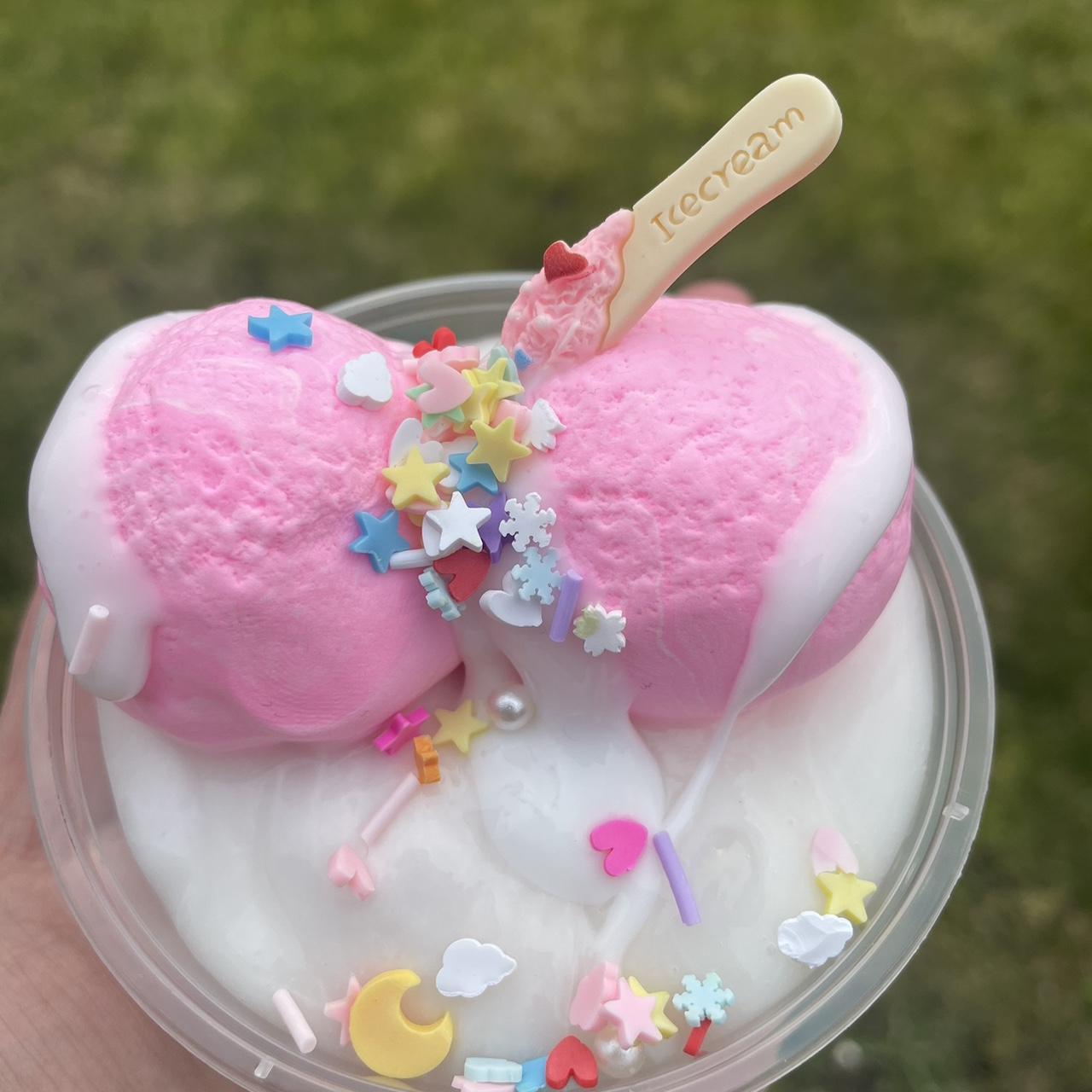 DIY ice cream scented slime with charm 8oz it has a... - Depop