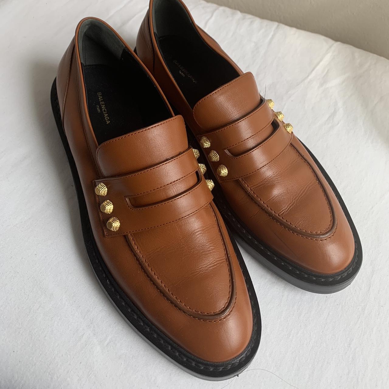 Balenciaga brown leather chunky loafer. Gorgeous... - Depop