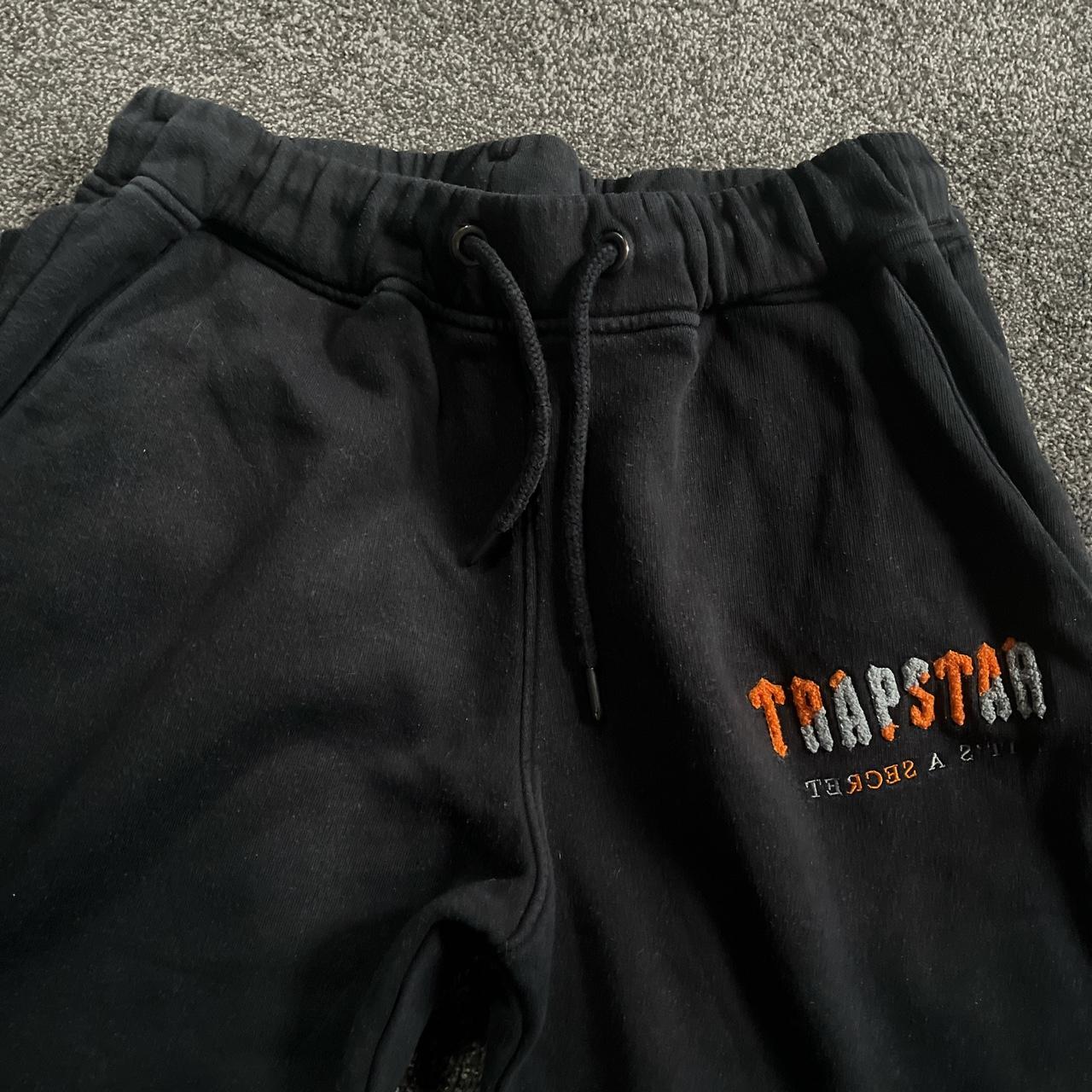 Trapstar Men's Orange and Black Joggerstracksuits Depop