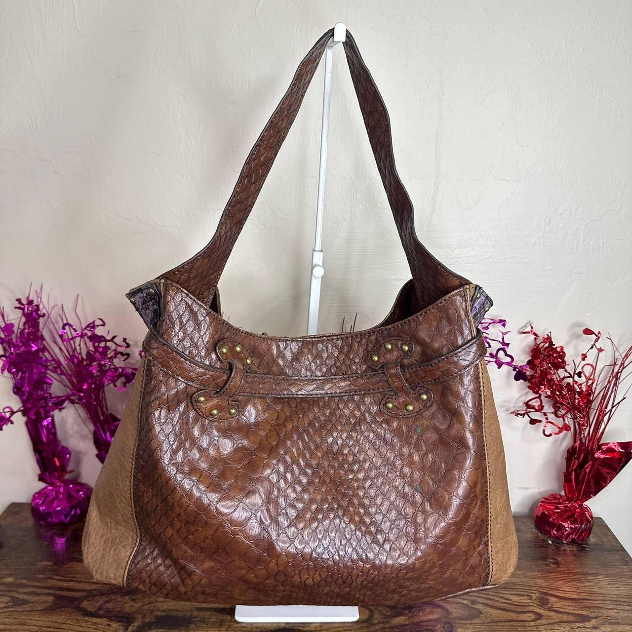 Jessica Simpson Roxanne Faux Leather Hobo Bag in Brown