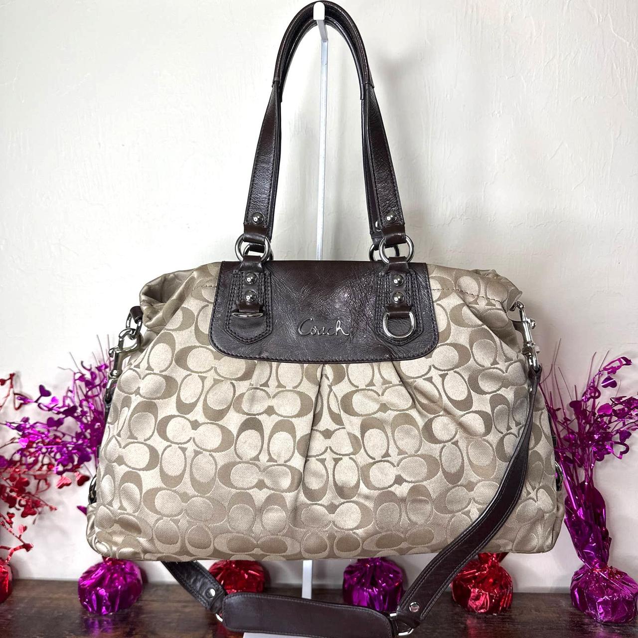 Coach ashley signature discount satchel