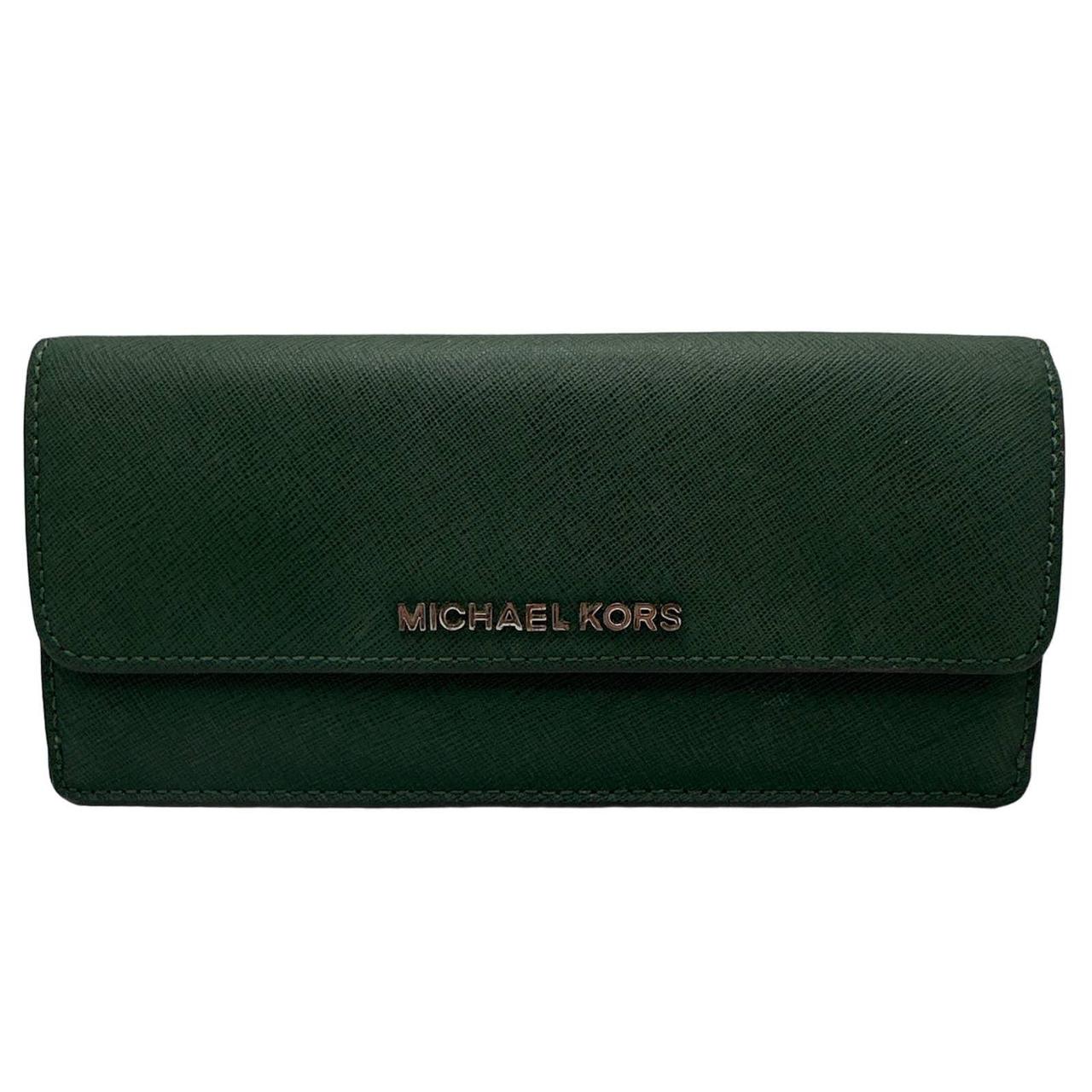 MICHAEL KORS Dark Green Slim Wallet Dark Green and