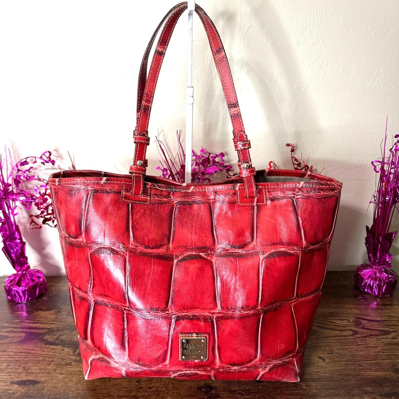 DOONEY BOURKE Red Alligator Tote Shoulder bag Red Depop