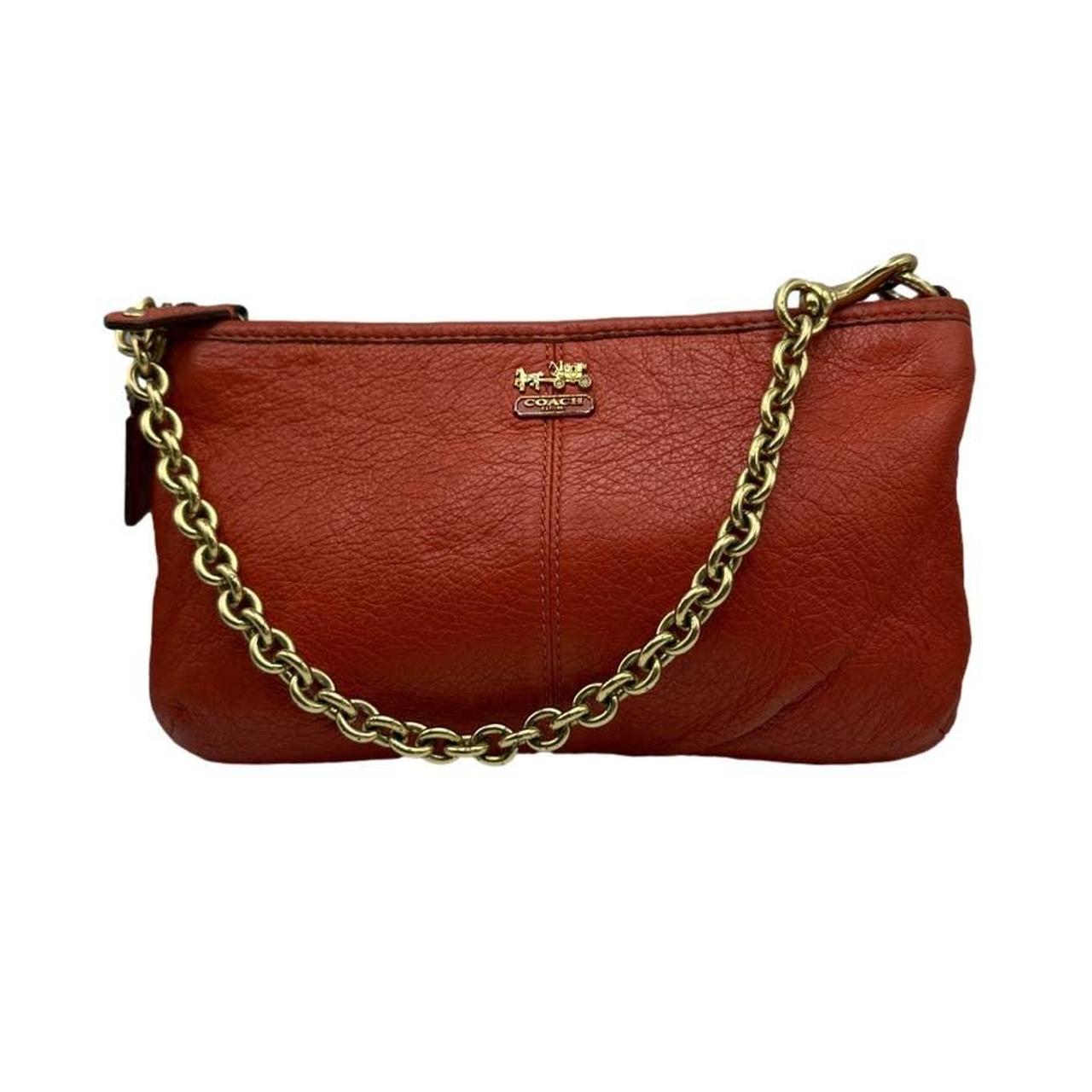 COACH Madison Mini Small Purse Wristlet Orange Depop