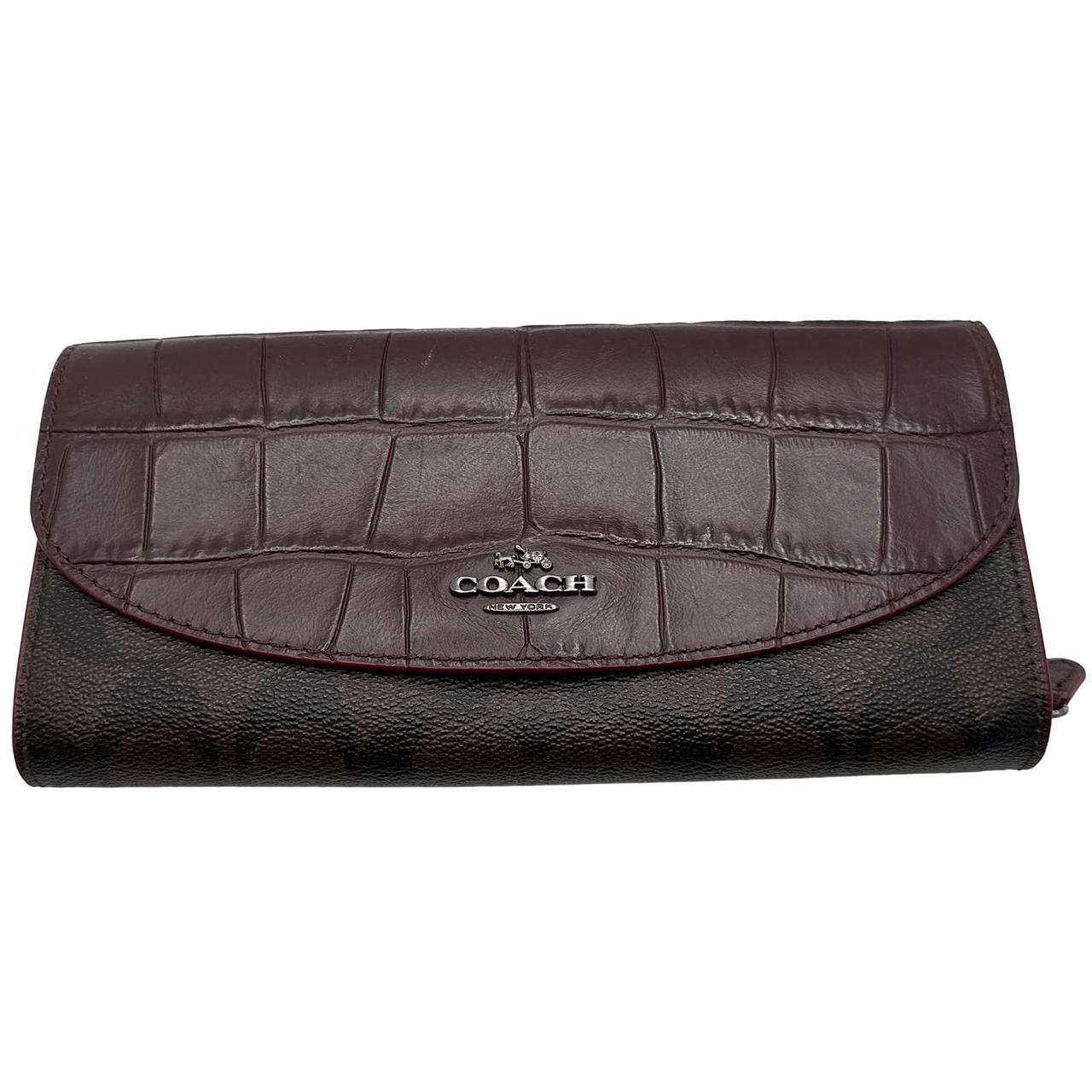 Oxblood deals coach wallet