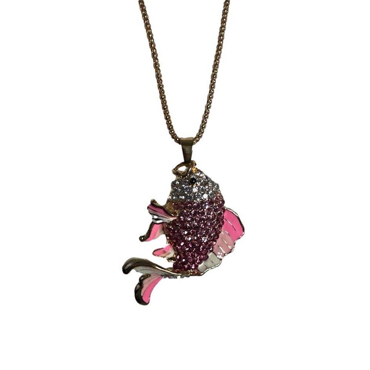 Betsey johnson fish on sale necklace