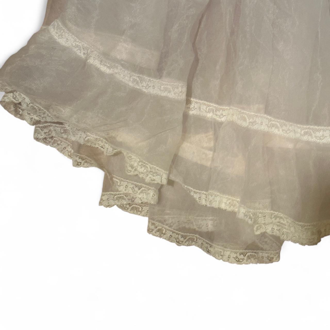 Women's Skirt - Cream/White - S – Vintage Cream a… - image 3
