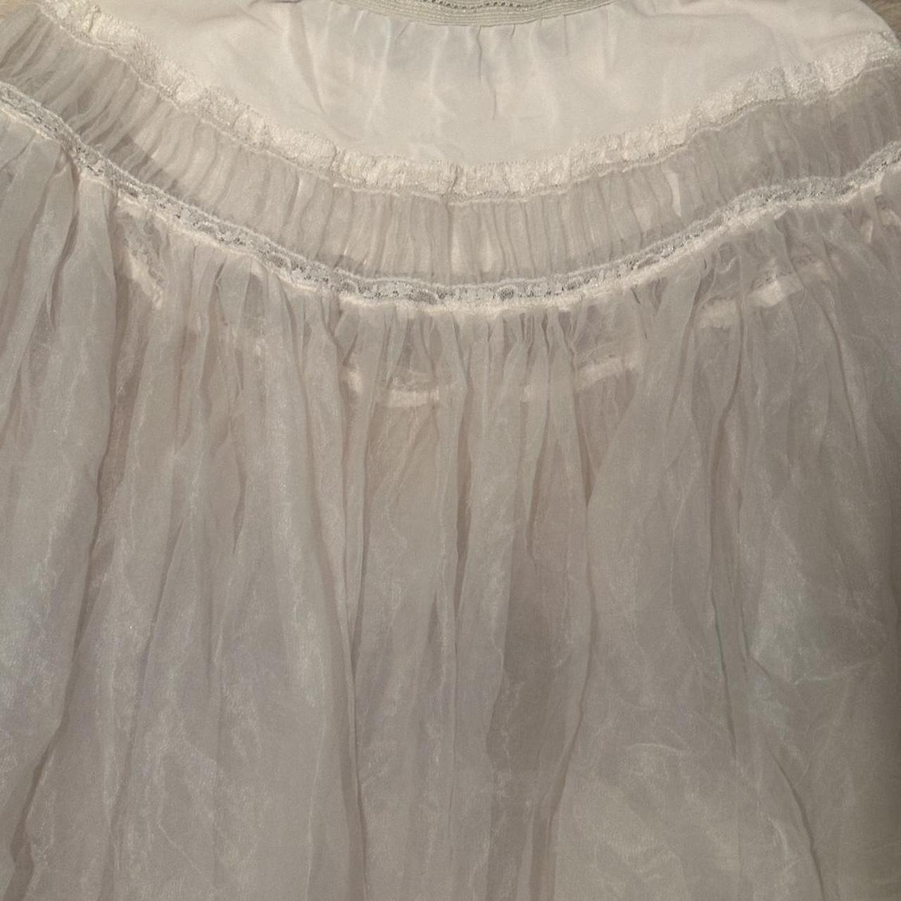 Women's Skirt - Cream/White - S – Vintage Cream a… - image 2