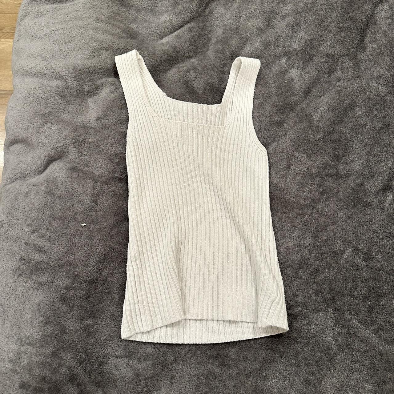 John Galt White Sweater Tank Top