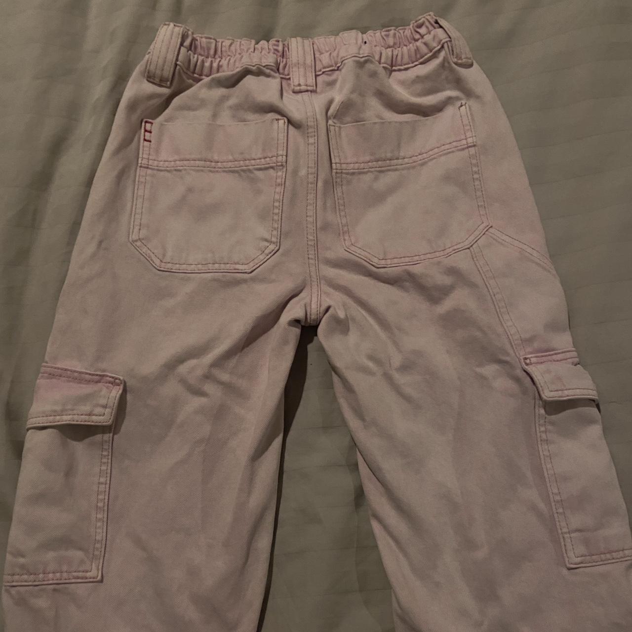 light pink urban outfitters bdg cargos barely any... - Depop