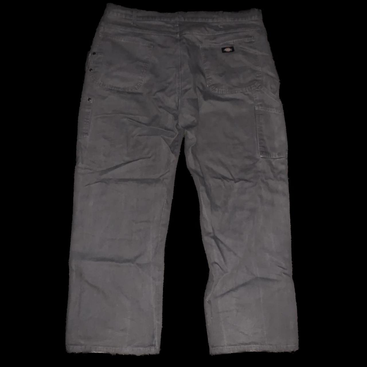 baggy pair of grey carpenter dickies pants men’s... - Depop