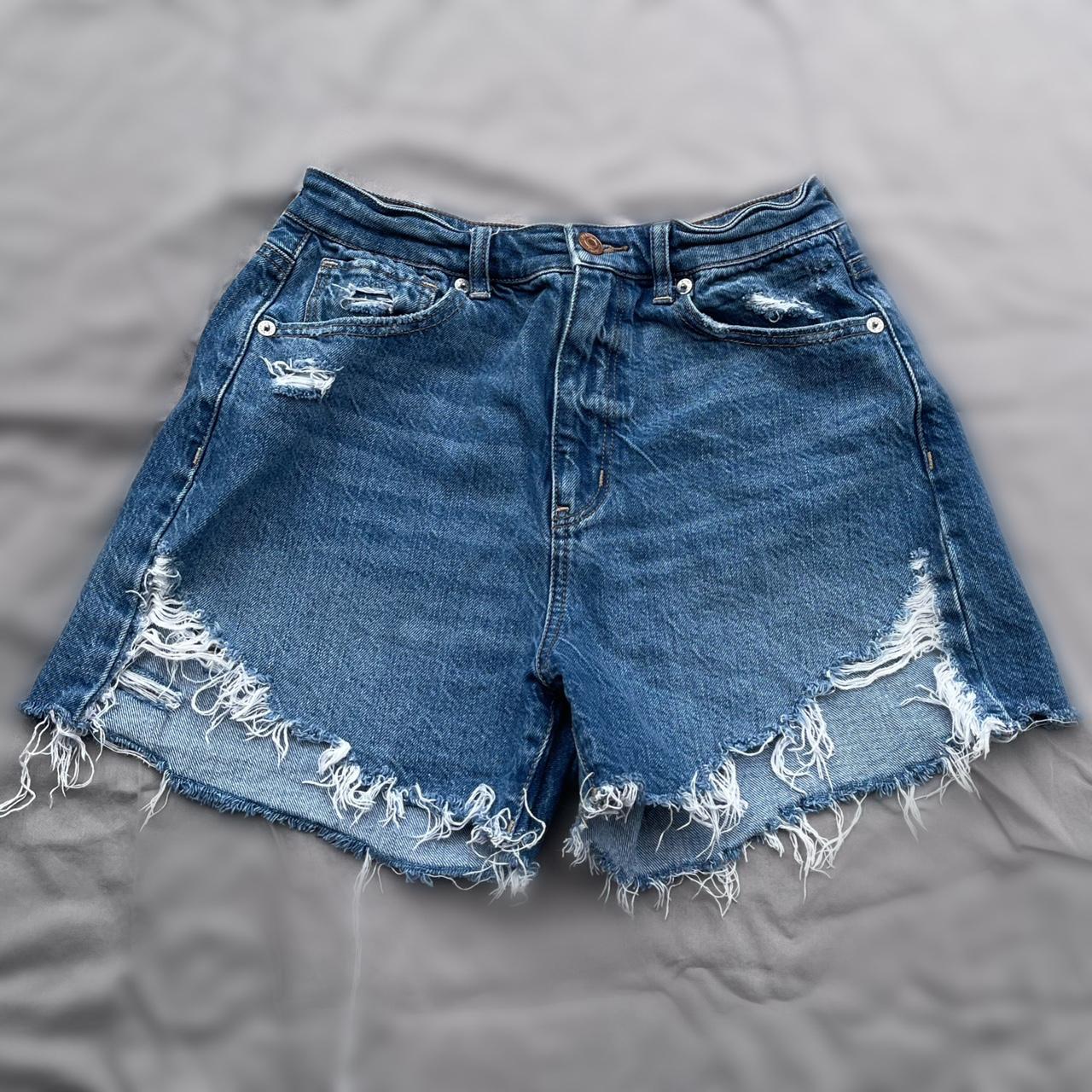 American Eagle Outfitters Women's Blue Shorts | Depop
