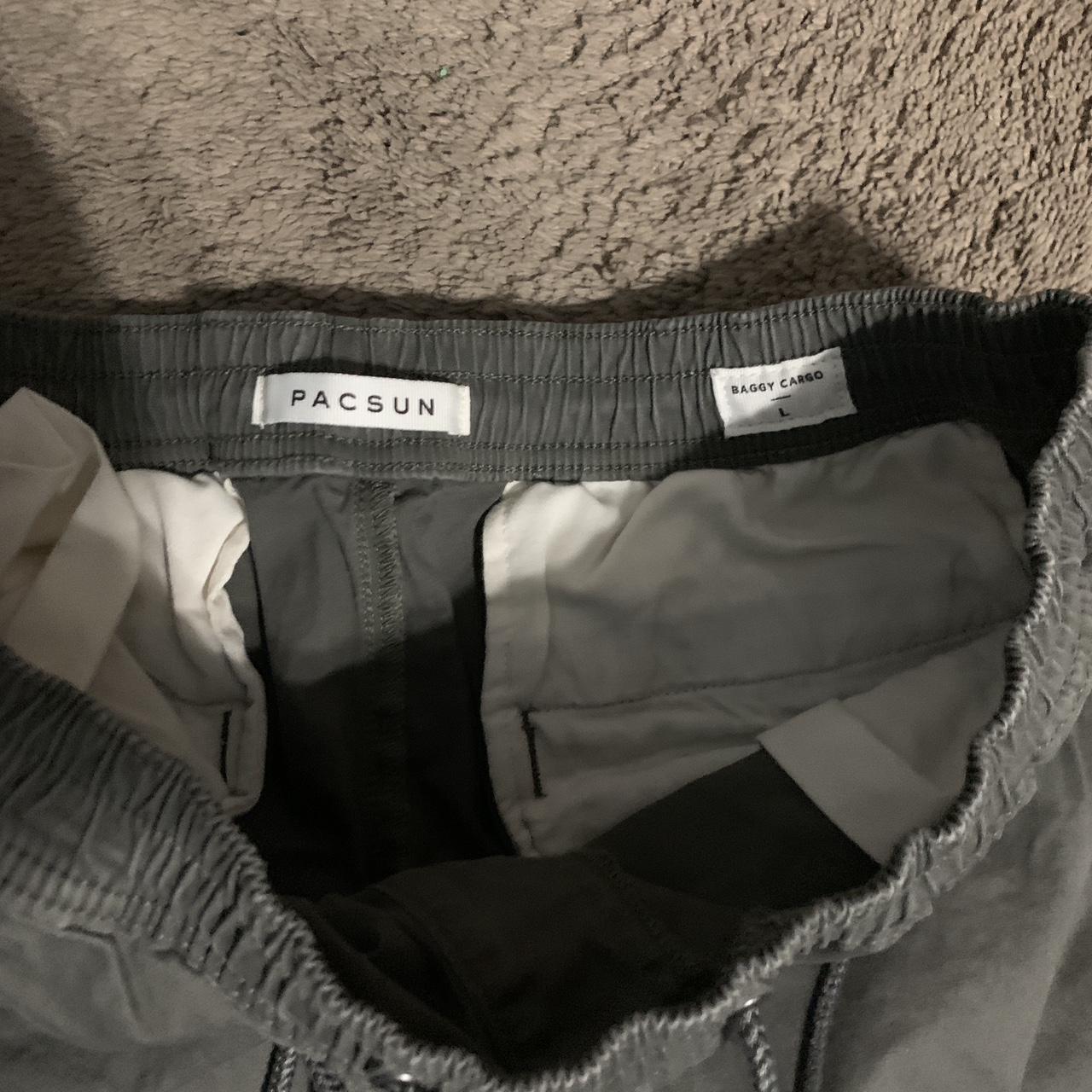 PacSun Gray Cotton Baggy Cargo Pants