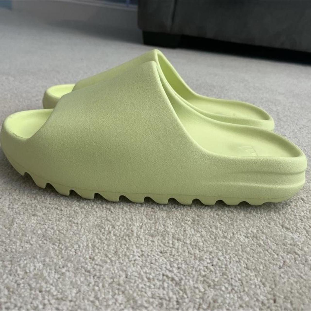 Yeezy Men's Yellow Slides | Depop