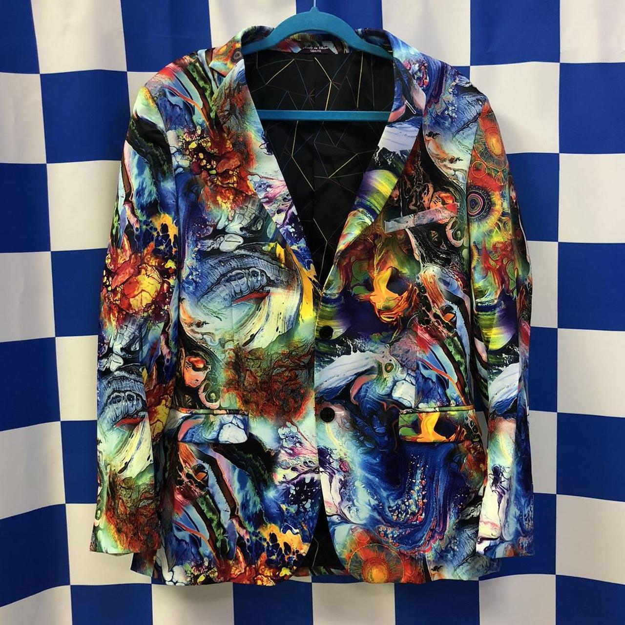 Men's Jacket - Multi - S – Multicoloured psychede… - image 1