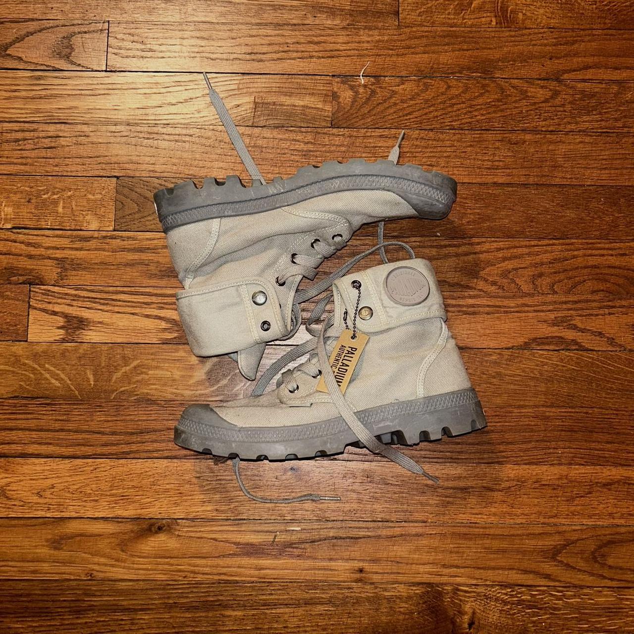 Grey Palladium Boots. size 9 men’s; size 10.5... - Depop