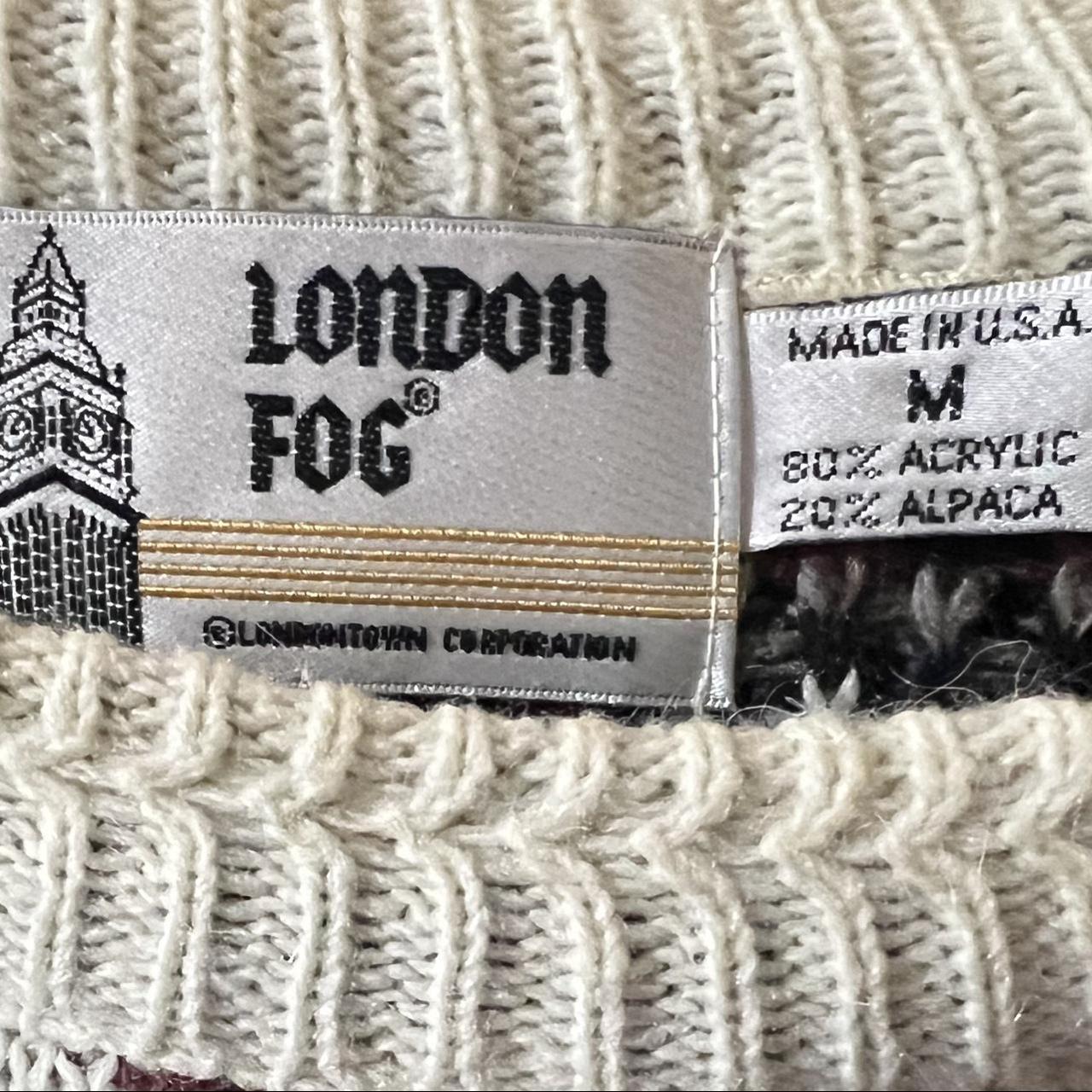 London Fog Women's White and Navy Jumper (3)