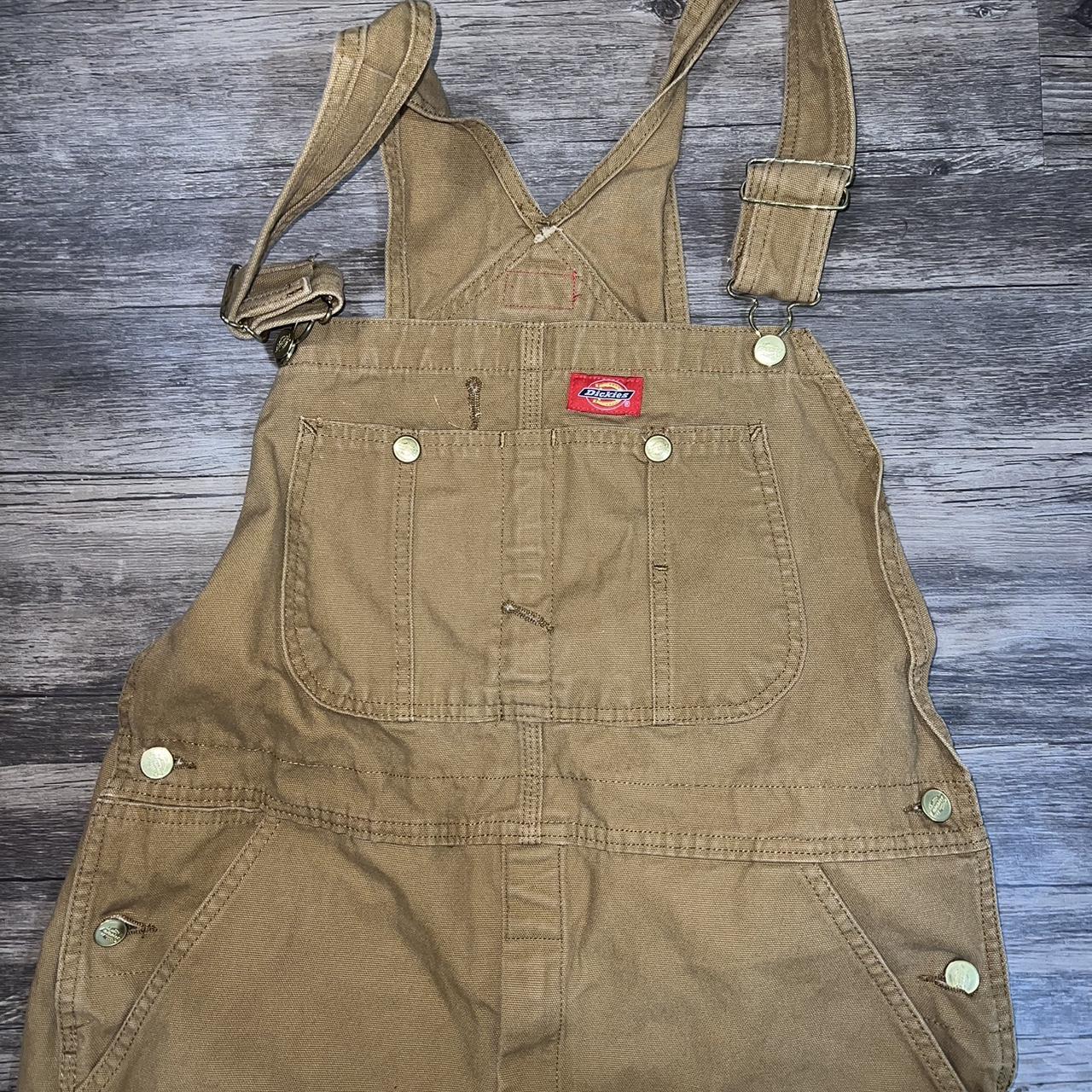 Dickies Men's Tan Dungarees-overalls | Depop