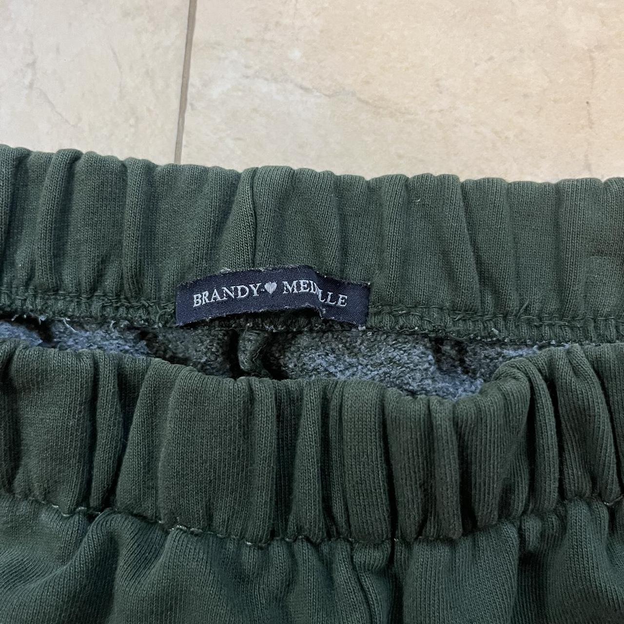 Brandy Melville Sweatpants Dark Green Depop