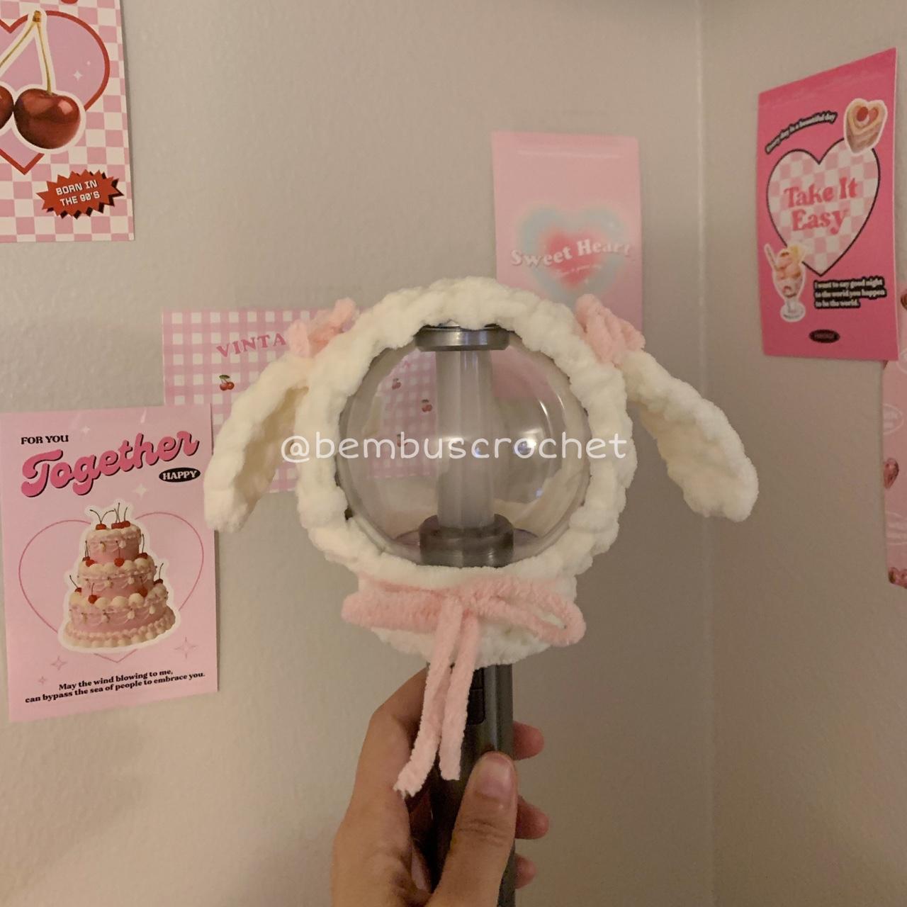 ENHYPHEN Engenebong Fluffy Crochet Lightstick... - Depop