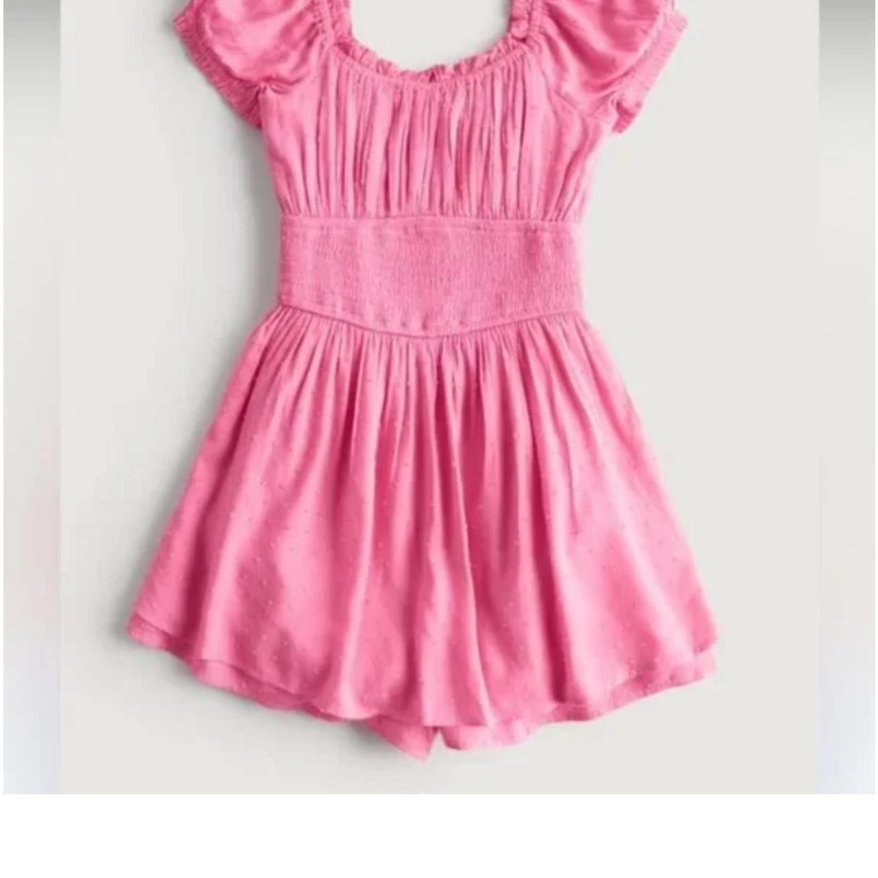 Hollister Pink Romper only worn once i m 5 9 and. Depop