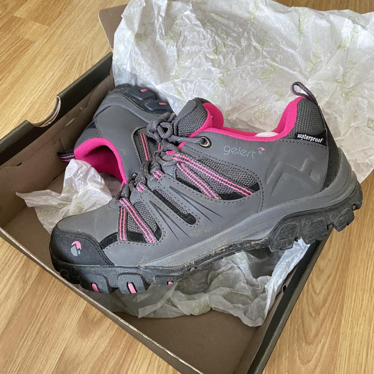 Waterproof Hiking Gelert Horizon Low Ladies Walking Shoes Blue