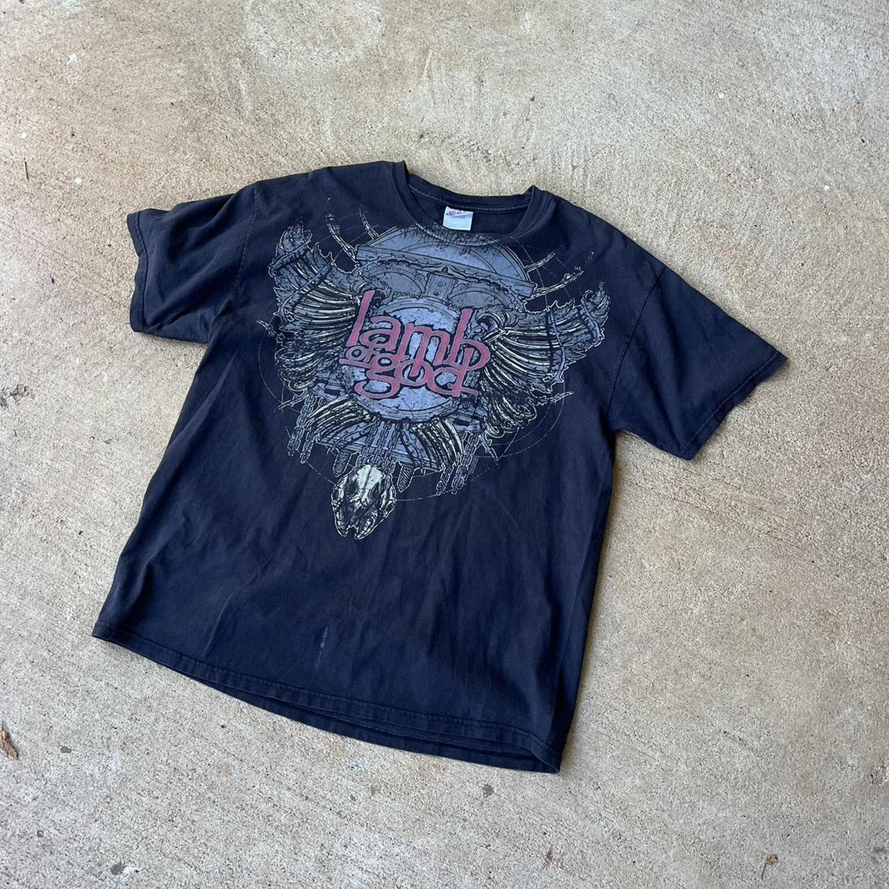 super cool lamb of god graphic tee with nice tag/... - Depop