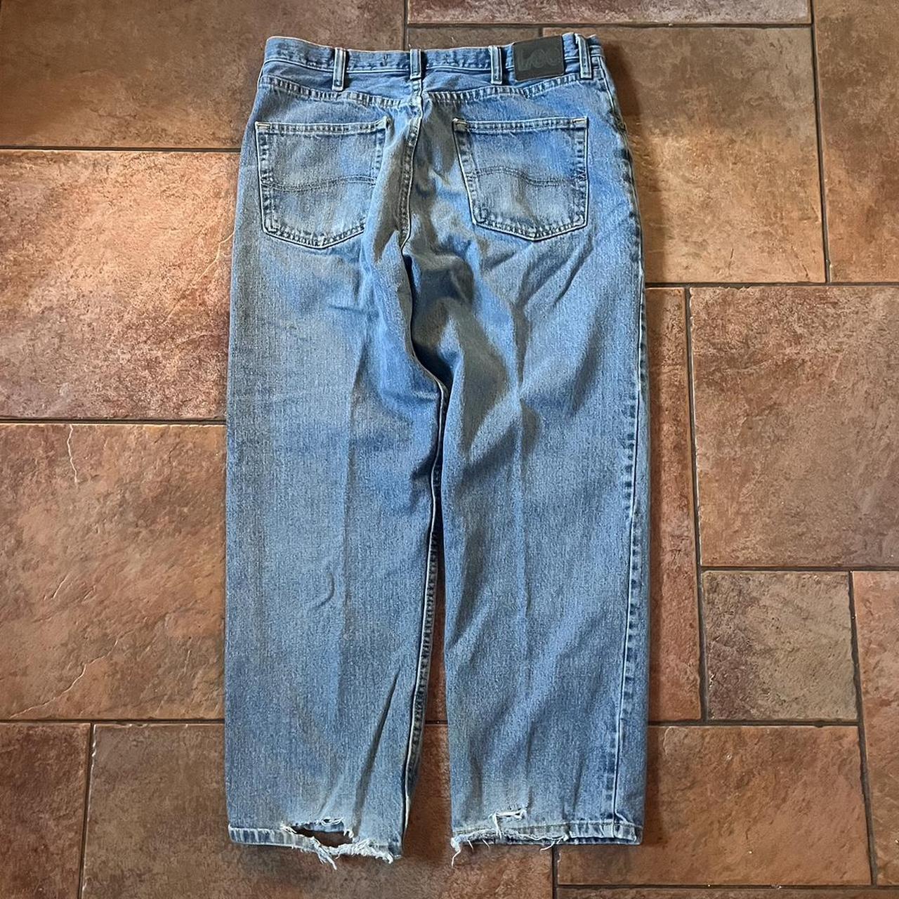 36x29 relaxed fit lightwash lee jeans. leg opening... Depop