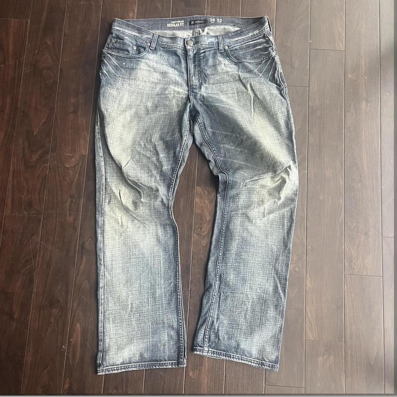 super comfortable pair of y2k jeans with a nice back... - Depop
