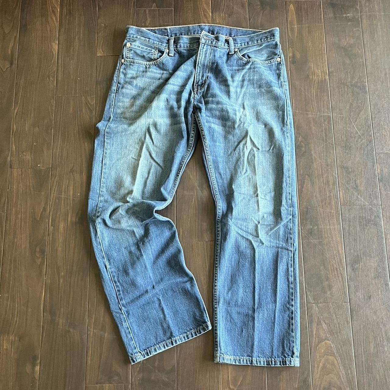 levi’s 514 great cut and fade size 36x30 with a 8.5”... - Depop