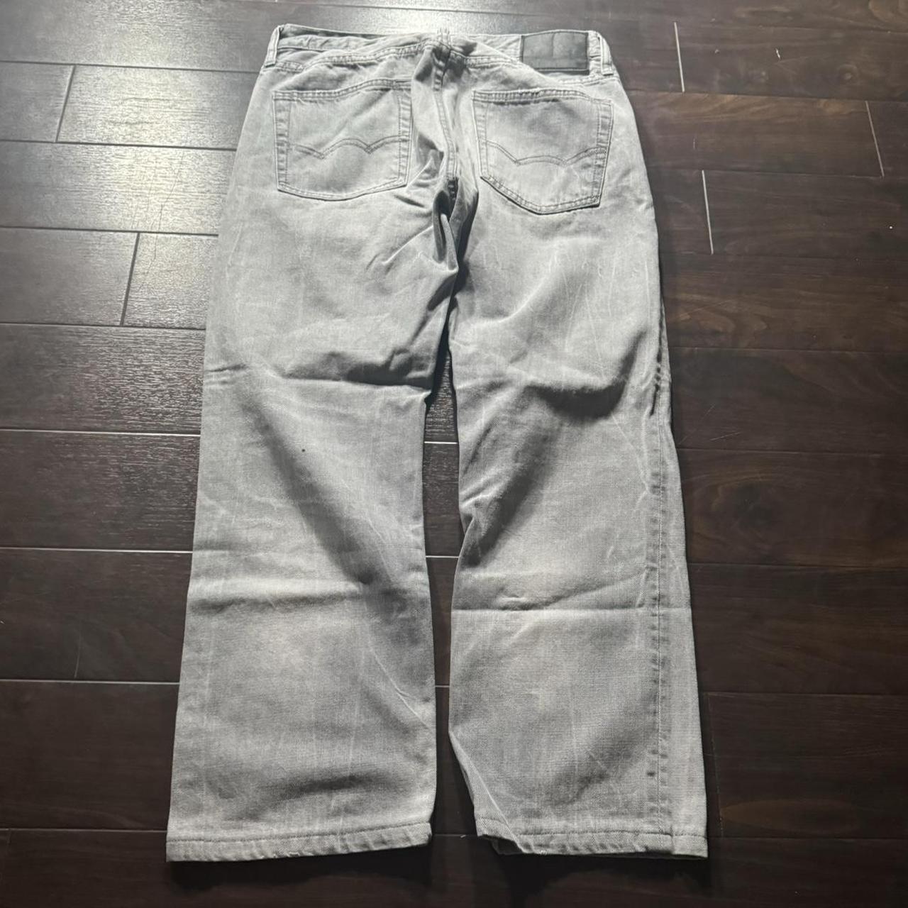 grey wash american eagle jeans size 30x26”... Depop