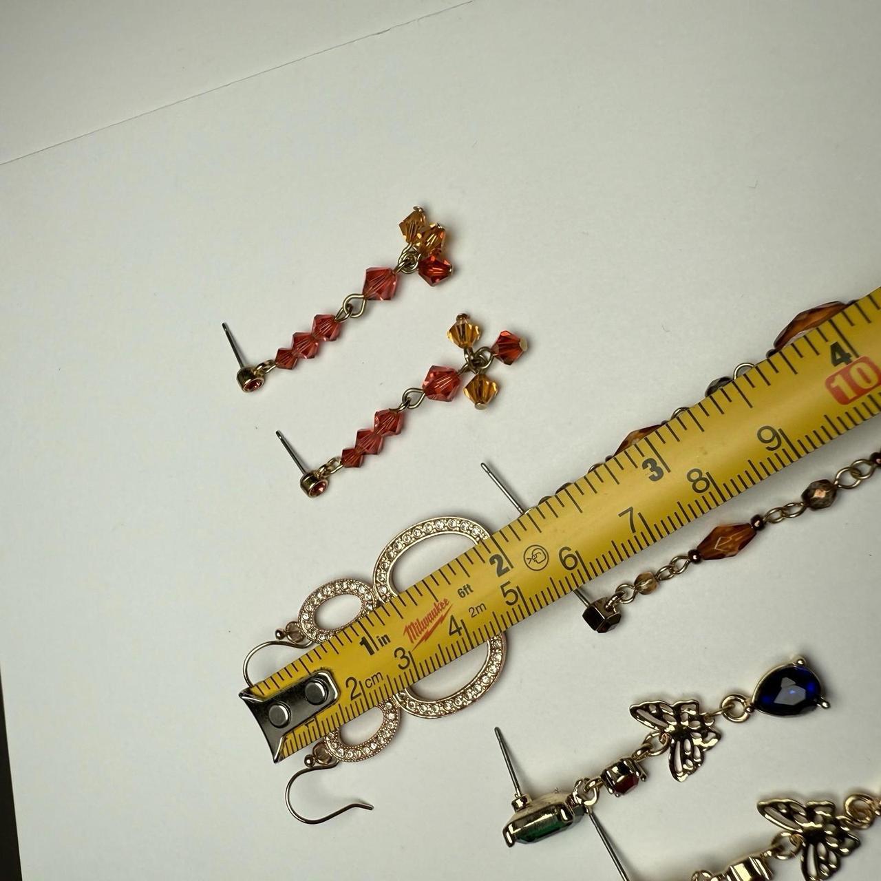 Women's Earrings - Multi – Rhinestone Dangle Drop… - image 3