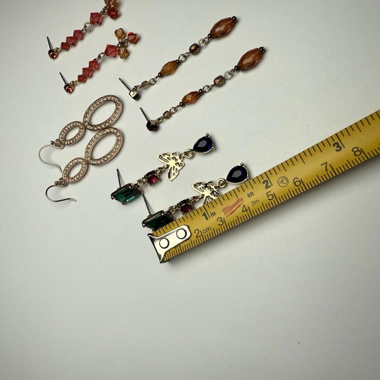 Women's Earrings - Multi – Rhinestone Dangle Drop… - image 4