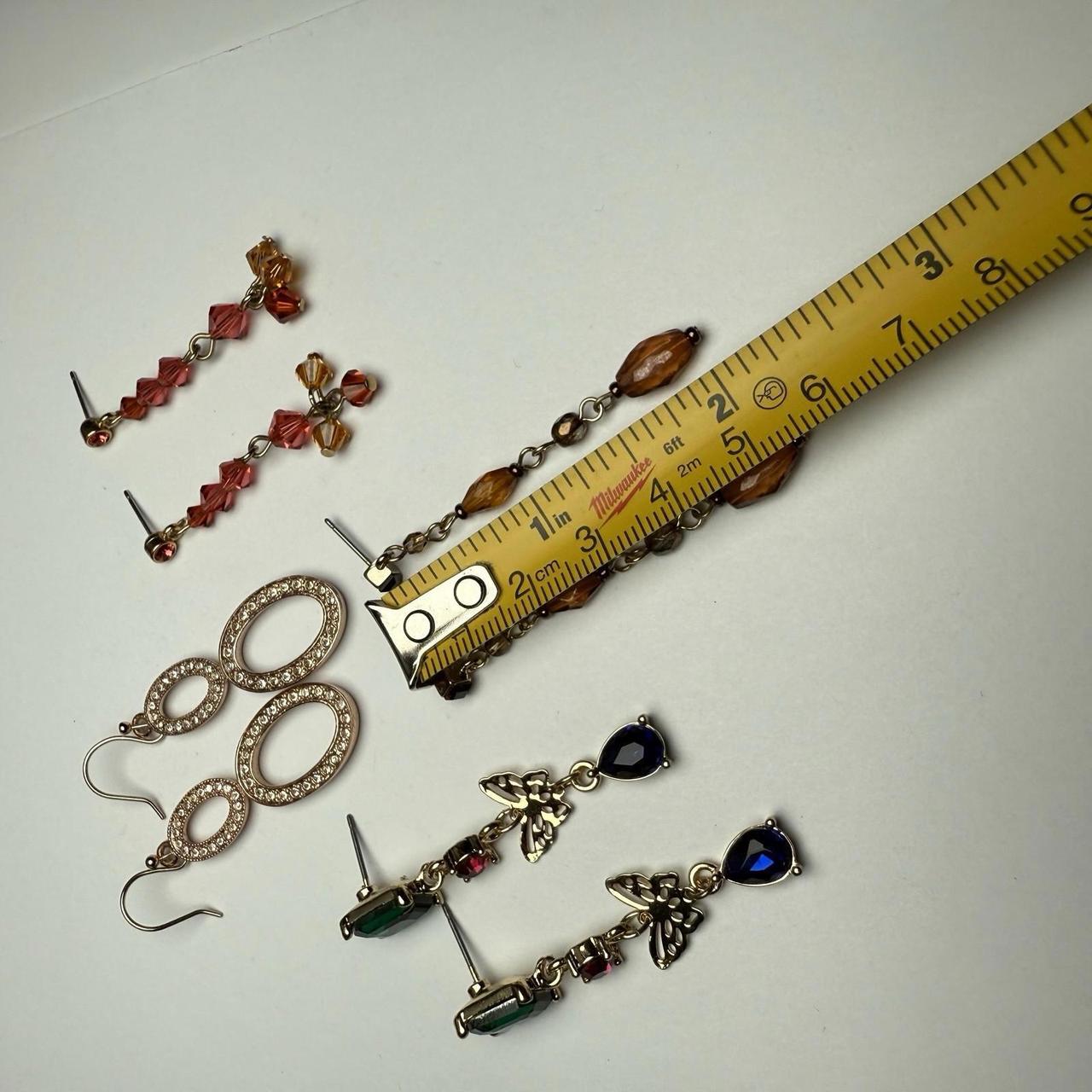 Women's Earrings - Multi – Rhinestone Dangle Drop… - image 5