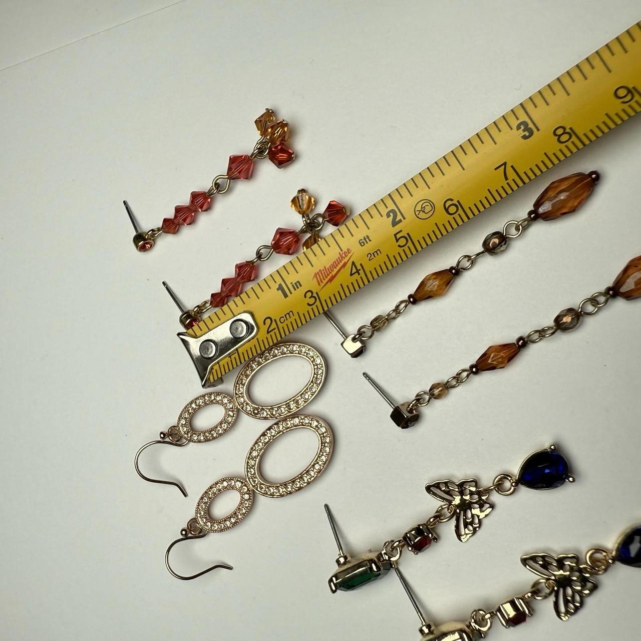 Women's Earrings - Multi – Rhinestone Dangle Drop… - image 6