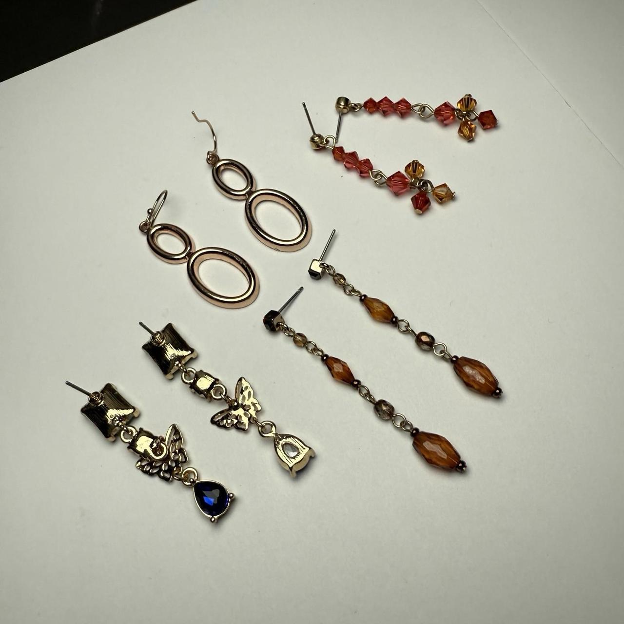 Women's Earrings - Multi – Rhinestone Dangle Drop… - image 7