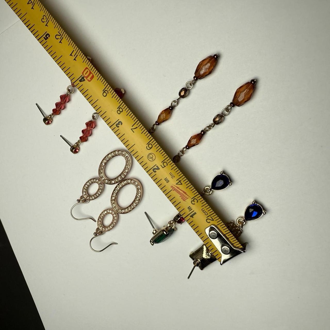 Women's Earrings - Multi – Rhinestone Dangle Drop… - image 8