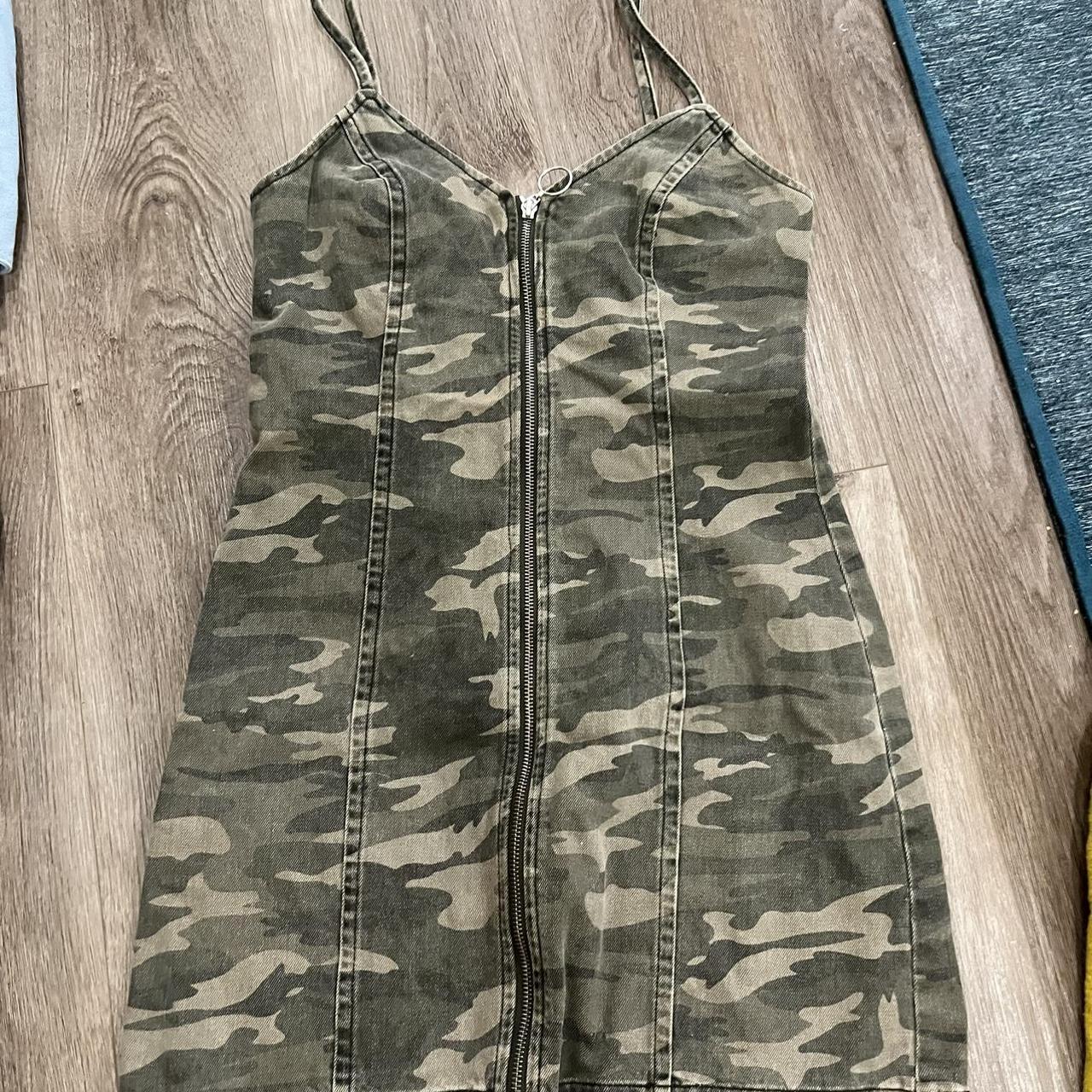 Women's Black and Green Dress Depop