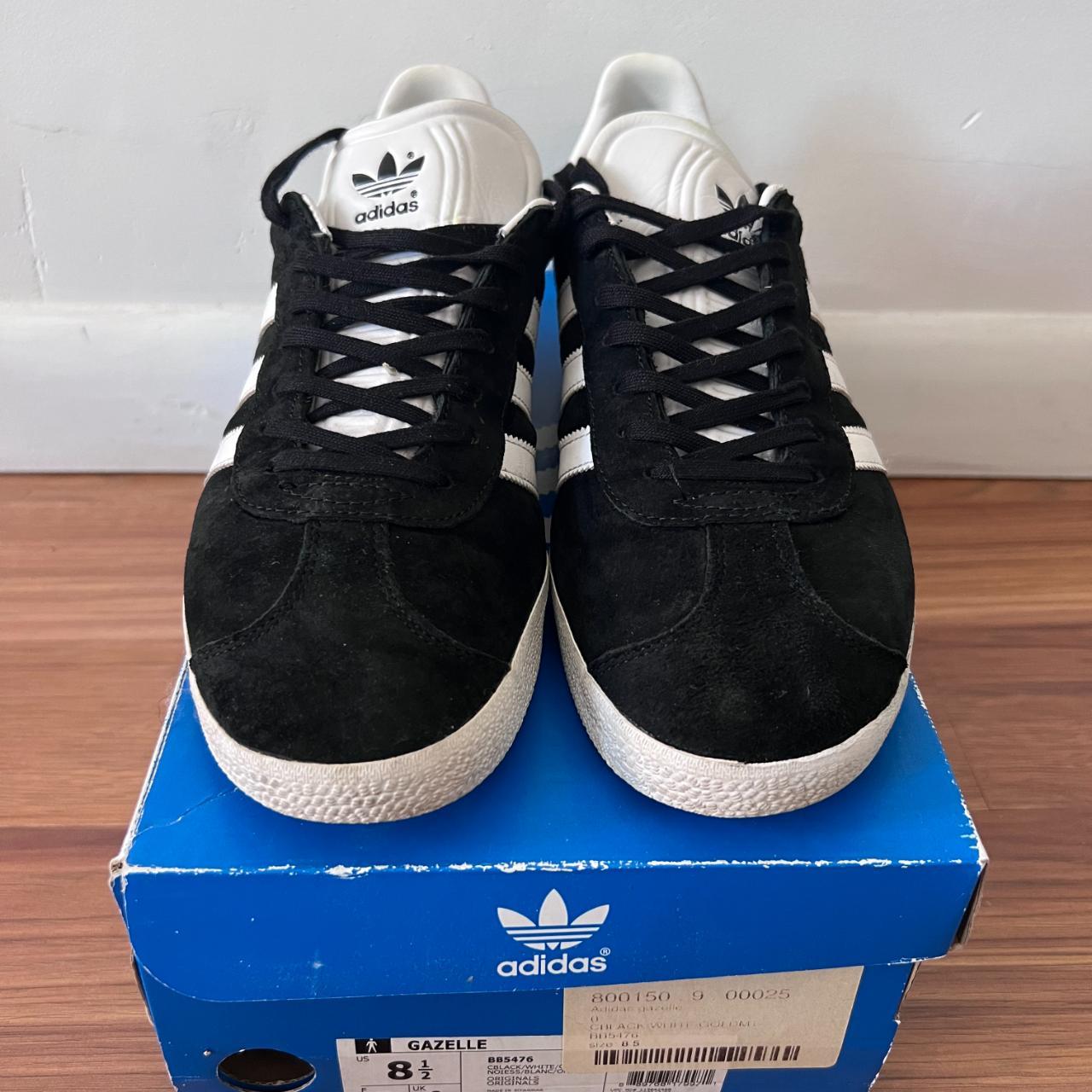 adidas Gazelle Black White Size 8.5 BB5476 Depop