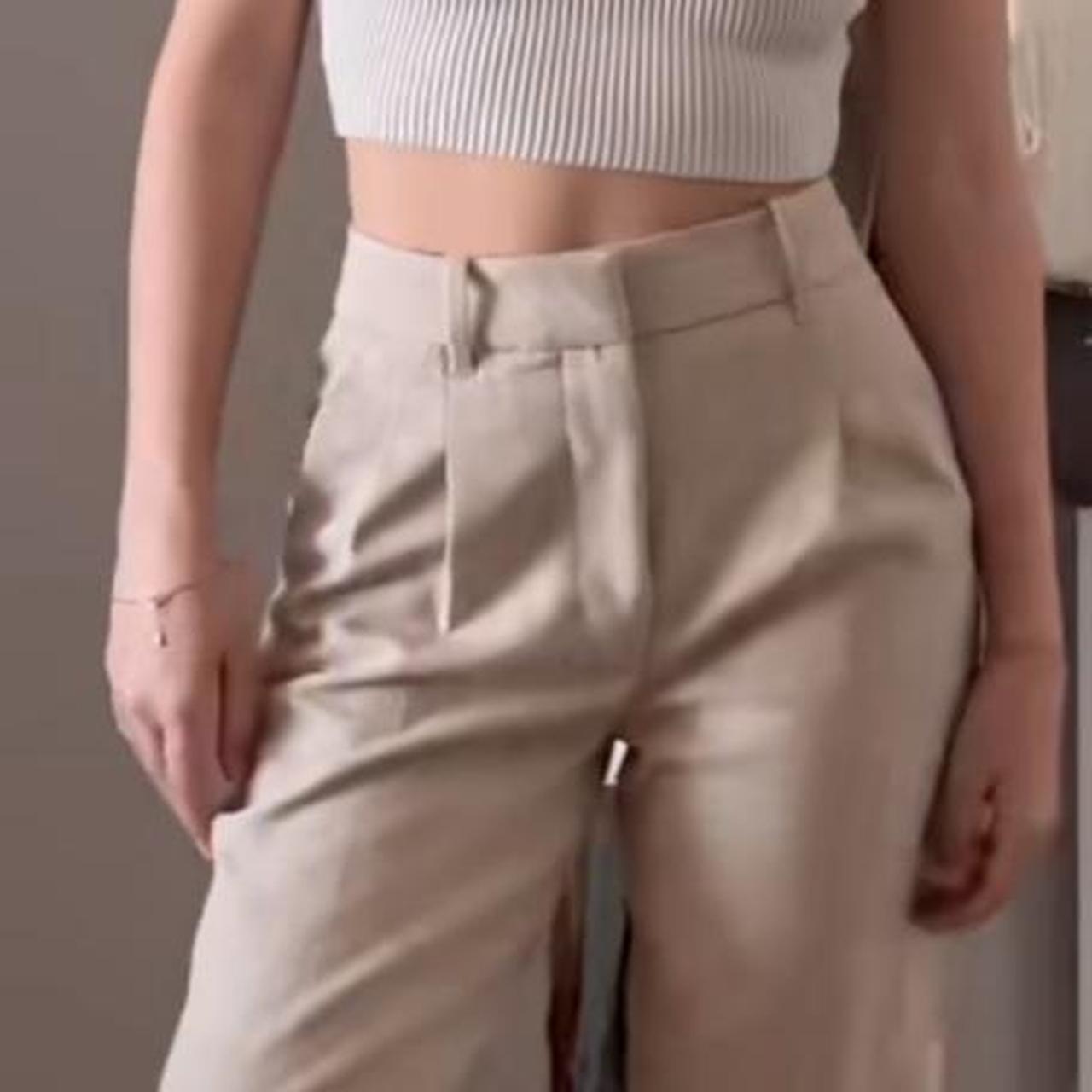 Aritzia, The Effortless Pant™ Heather Oat Beige,... Depop