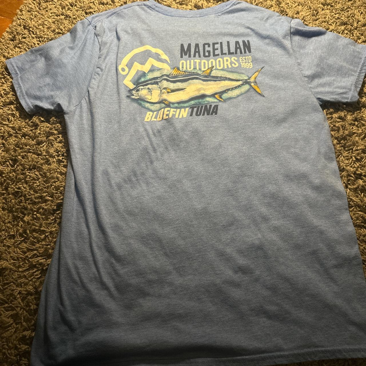 Magellan Outdoors Shirt Mens Large Gray Black - Depop